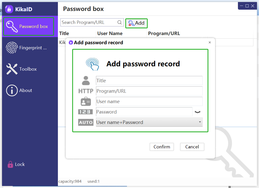 Kika Safe Mouse Password Management Tool Usage Tutorial
